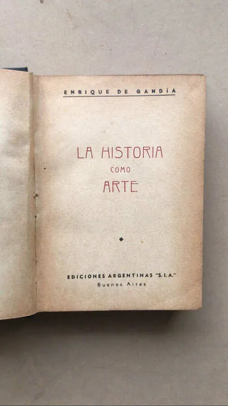 La Historia Como Arte + Donde Nacio El Fund- De Gandia (cc5)