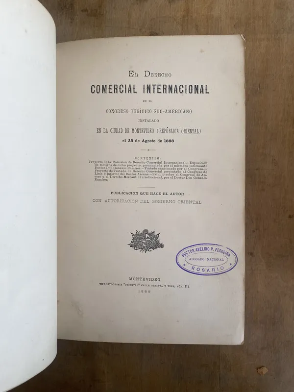 El Derecho comercial internacional en el congreso (t1)