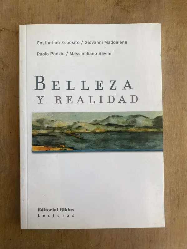 Belleza y realidad- Esposito; Maddalena; Ponzio; Savini (q5