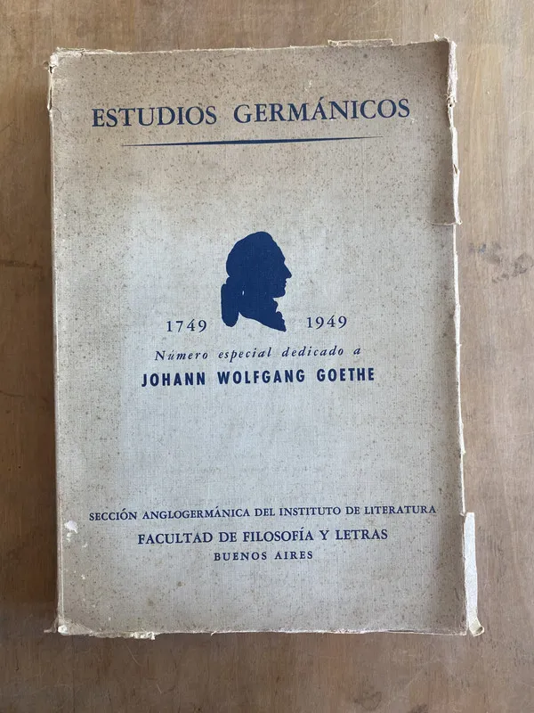 Numero especial dedicado a Johann Wolfgang Goethe (bb6)