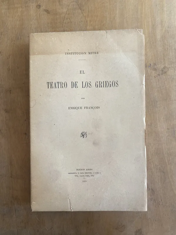 Tapa de El teatro de los griegos - Francois Enrique (u5)