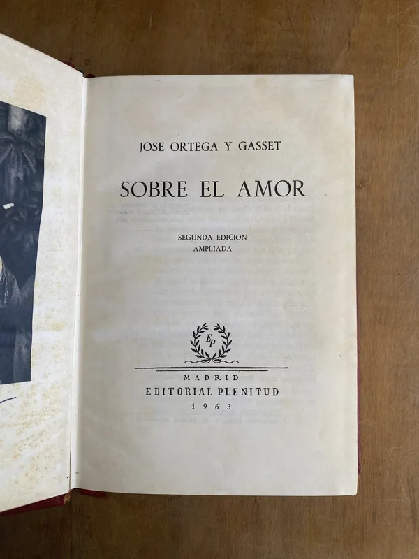 Sobre el amor - Ortega y Gasset Jose (s1)