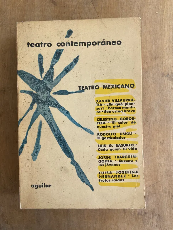 Tapa de Teatro contemporaneo. Teatro Mexico - Villaurrutia (s2)