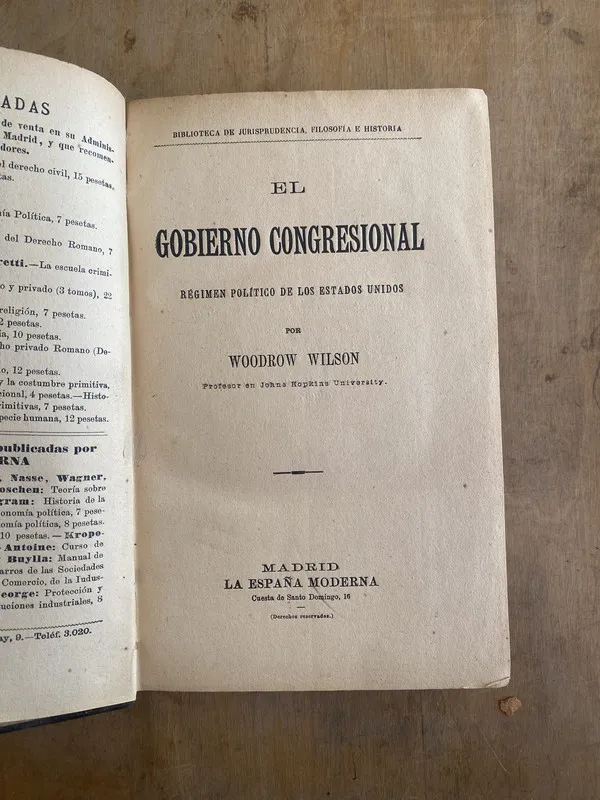 El gobierno congresional - Wilson Woodrow (t1)
