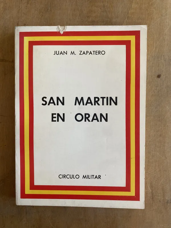 Tapa de San Martin en Oran - Zapatero Juan M. (bb6)