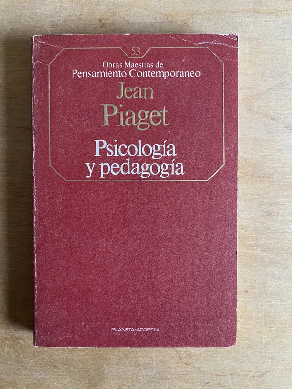 Tapa de Psicologia y pedagogia - Piaget Jean (2cf)