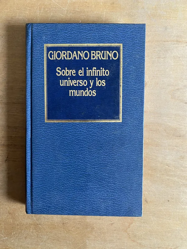 Tapa de Sobre el infinito universo y los mundos – Giordano (2cf)