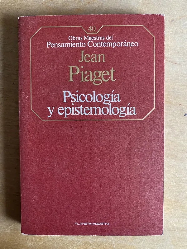 Tapa de Psicologia y epistemologia - Piaget Jean (2cf)