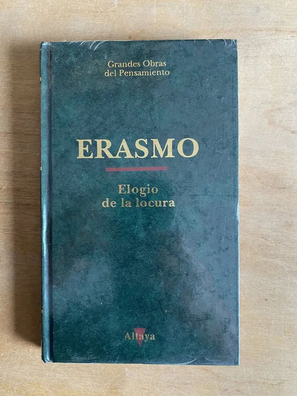 Tapa de Elogio de la locura - Erasmo (2cf)