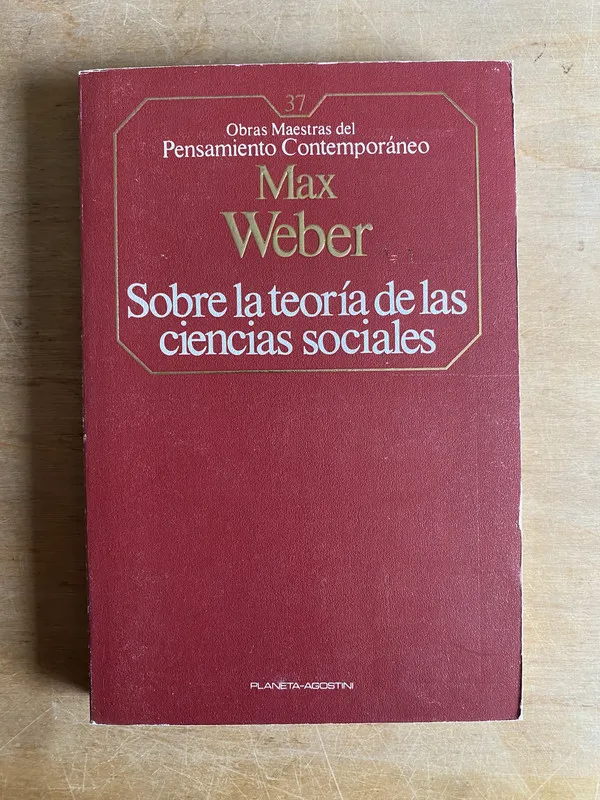 Sobre la teoria de las Ciencias Sociales - Weber Max (2cf)