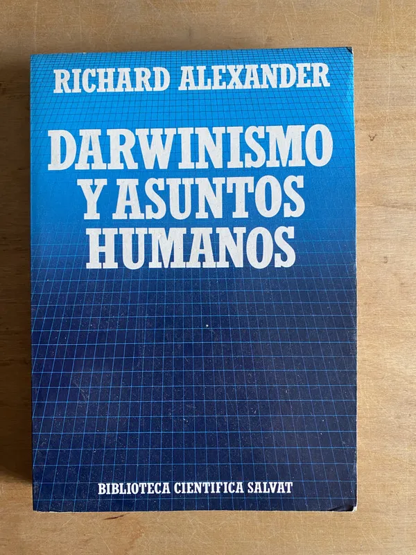 Tapa de Darwinismo y asuntos humanos - Alexander Richard (2cf)