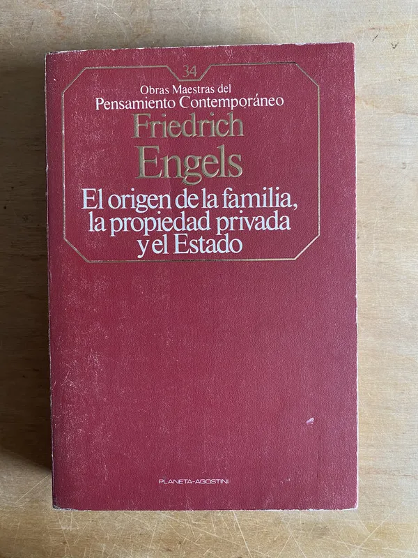 Tapa de el origen de la familia la propiedad privada – Engels (2cf)