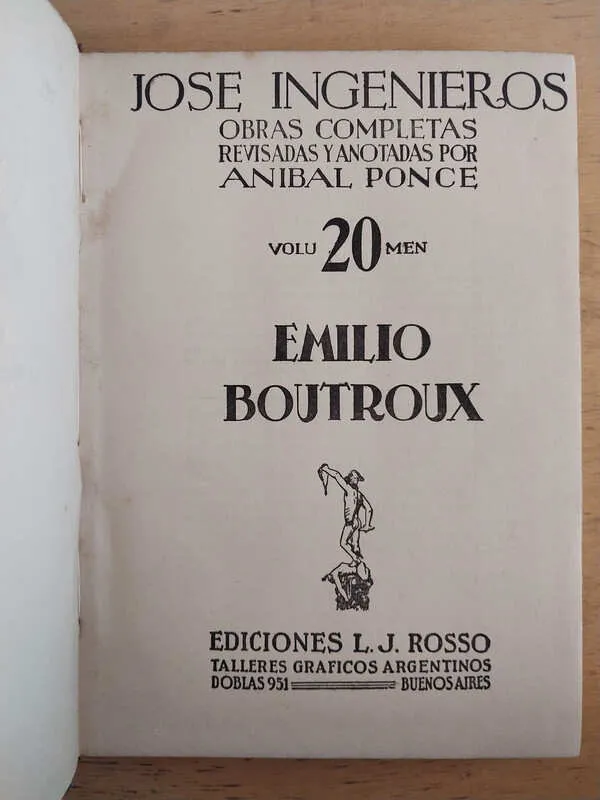 Ingenieros, Jose - Emilio Boutroux (j4)