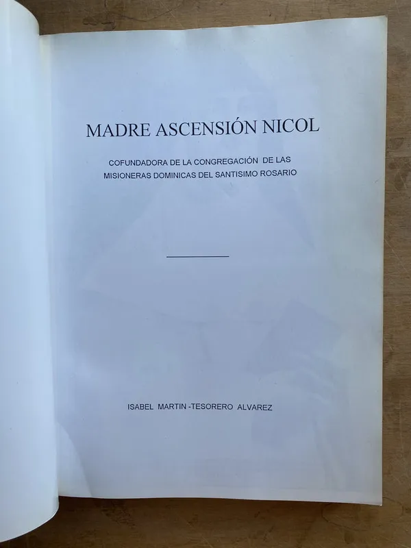 Madre Ascension Nicol – Alvarez (a4)