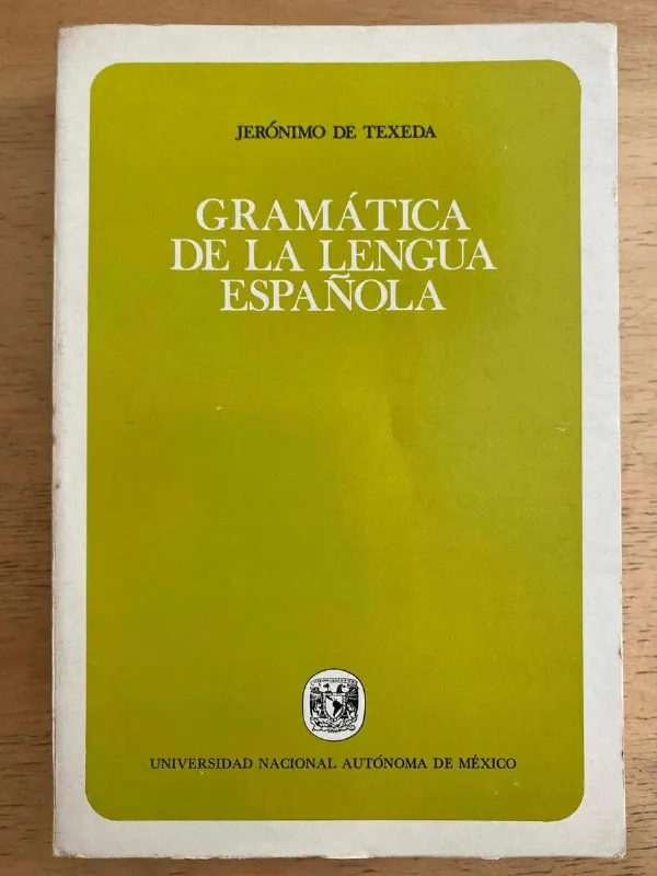 Tapa de Gramatica De La Lengua Española - De Texeda, Jeronimo (k2)
