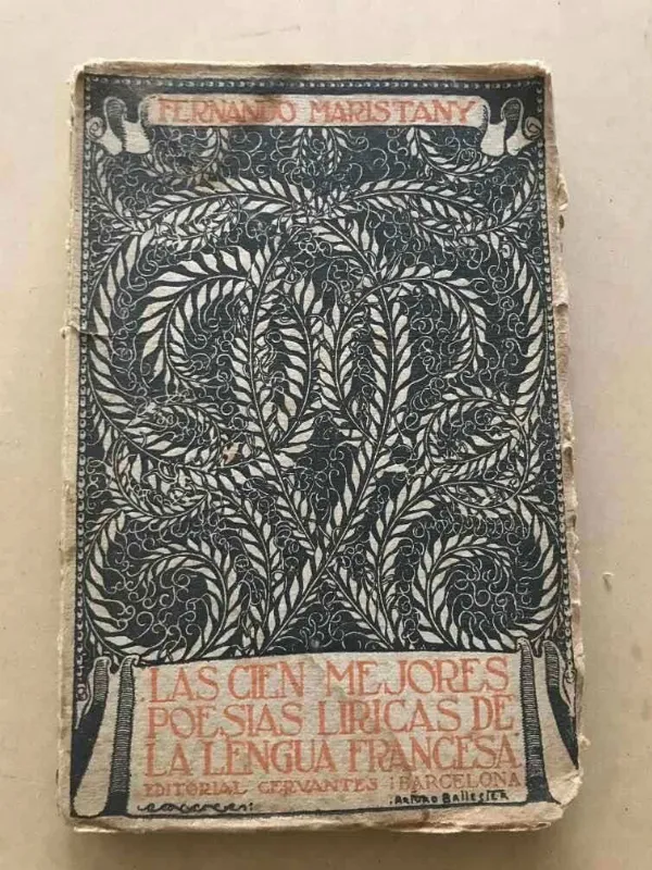 Tapa de Las Cien Mejores Poesias Liricas Francesa - Maristany (v4)