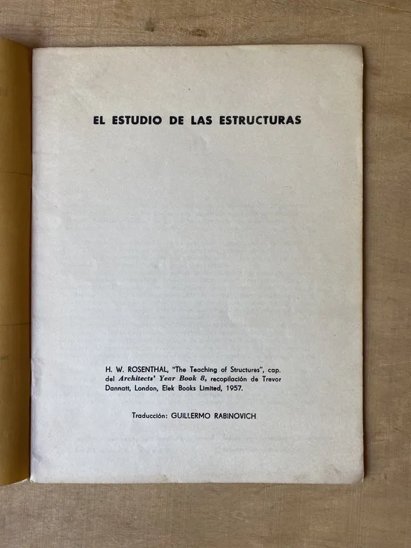 El estudio de las estructuras - Rosenthal (2m7)