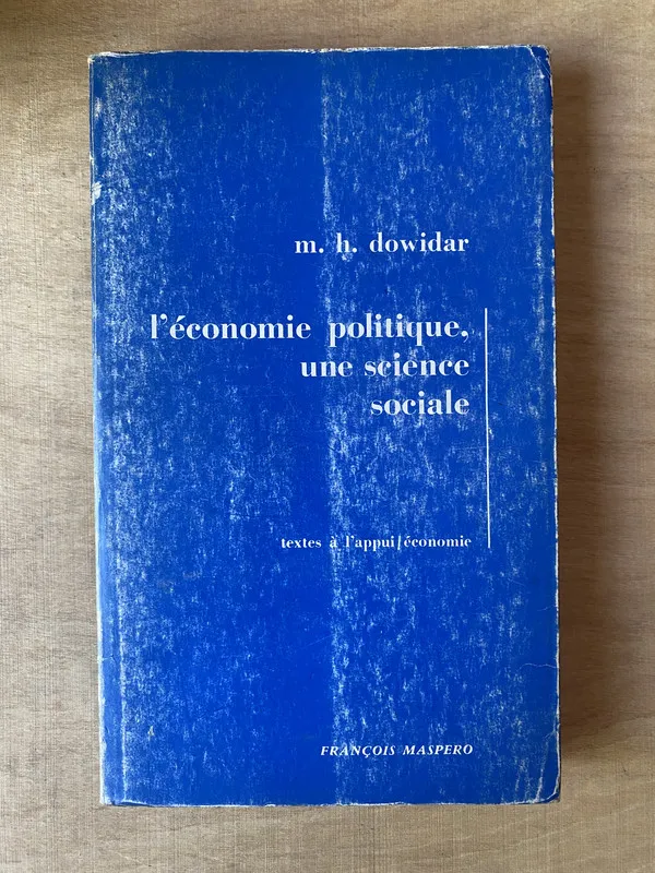 L'economie politique une science sociale - Dowidar (2h7)