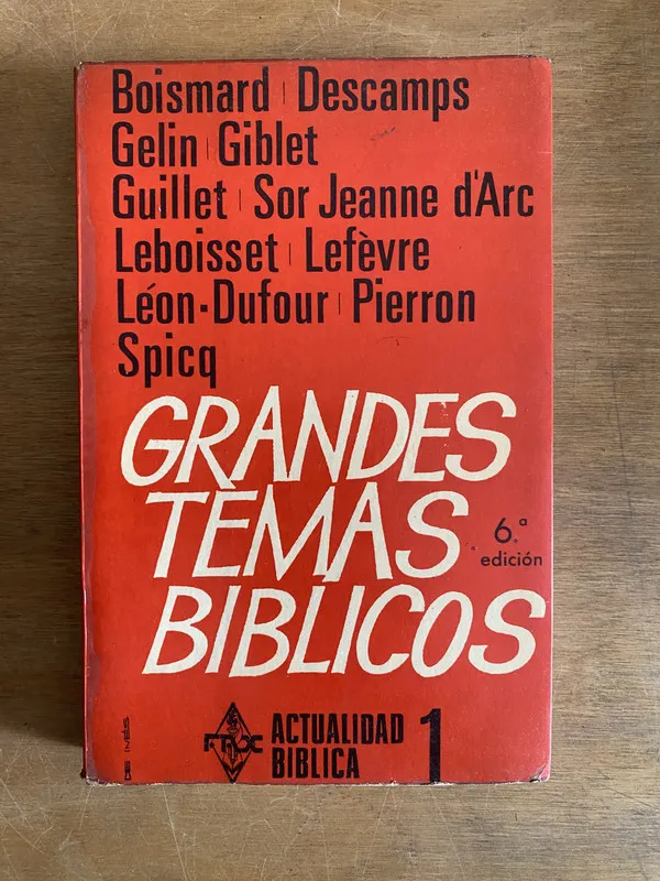 Grandes temas biblicos - Boismard; Descamps; Gelin; Gilbert