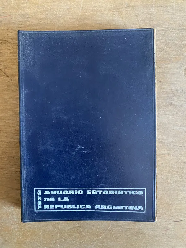 Tapa de Anuario estadistico de la Republica Argentina 1973 - (2h4)