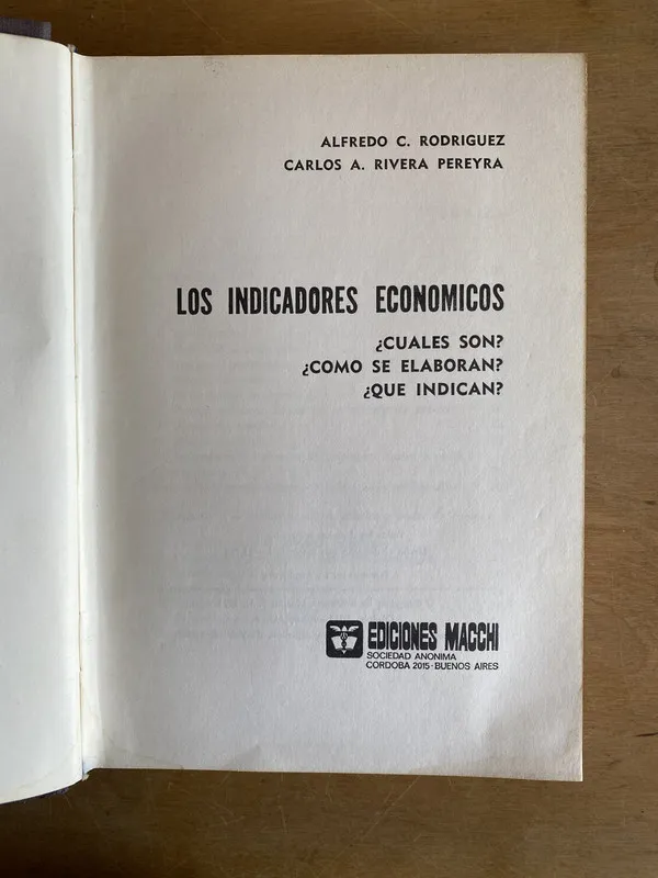 Los indicadores economicos - Rodriguez (2h4)