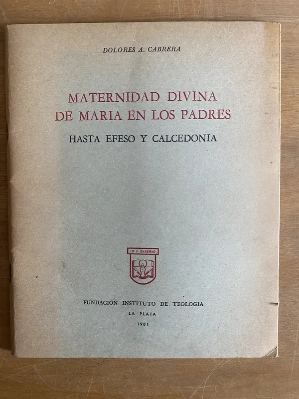 Maternidad divina de Maria en los padres - Cabrera (2i3)