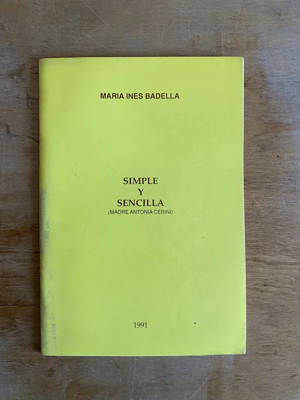 Simple y sencilla (Madre Antonia Cerini) - Badella (2i6)