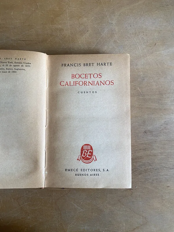 Bocetos californianos - Bret Harte (2j5)