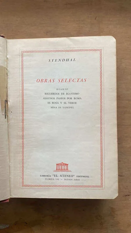Obras Selectas - Stendhal (c3)