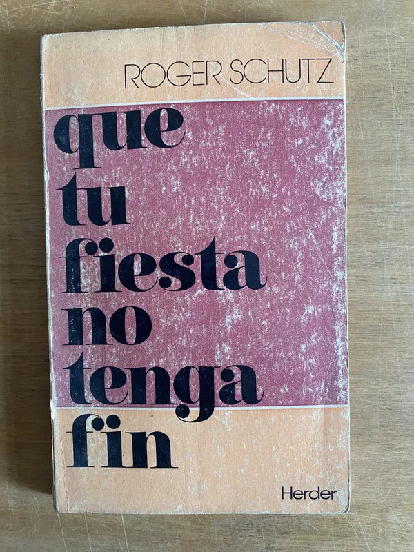Que tu fiesta no tenga fin - Schutz (2j7)