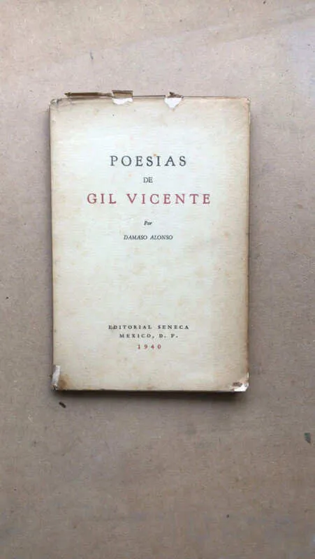 Poesias De Gil Vicente - Alonso, Damaso (ñ2)