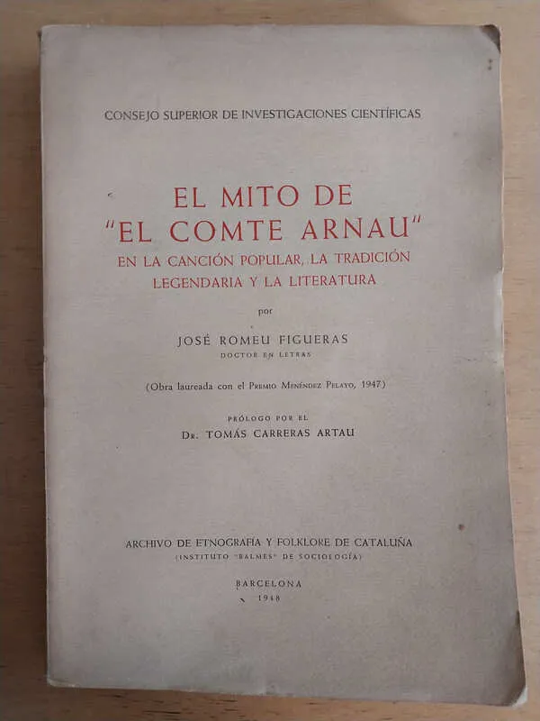 El Mito De El Comte Arnau En La Cancion- Romeu Figueras (B7)
