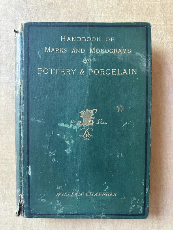 Tapa de Handbook of Marks and Monograms on Pottery - Chaffers (3m5)