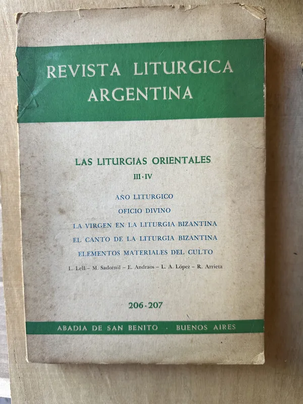 Revista Liturgica Argentina - Lell (3m6)