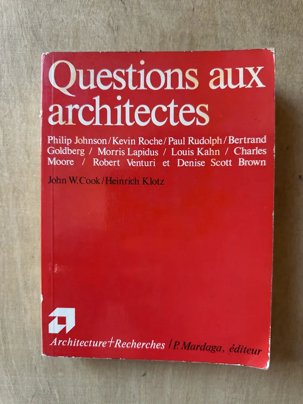 Questions aux architectes - Cook (3m7)