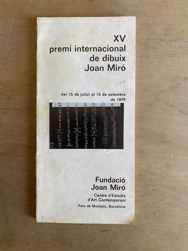 Tapa de XV premi internacional de dibuix - Miro (2 e 1)