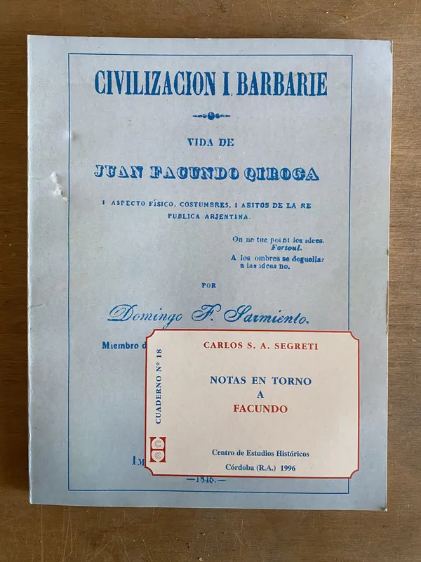 Tapa de Notas en torno a Facundo - Segreti (2 e 1)