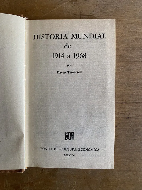 Historia mundial de 1914 a 1968 - Thomson (2f4)