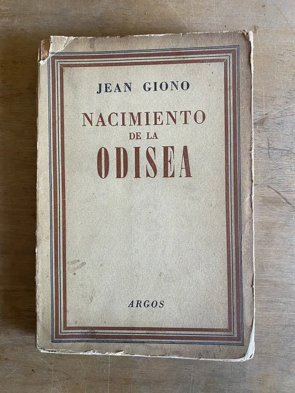 Tapa de Nacimiento de la odisea - Giono (2f6)