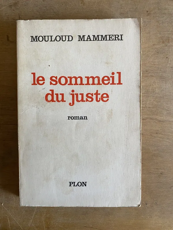 Tapa de Le sommeil du juste - Mammeri (2d6)