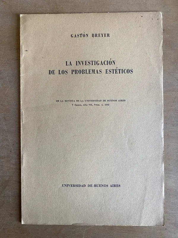 La investigacion de los problemas esteticos - Breyer (2b7)