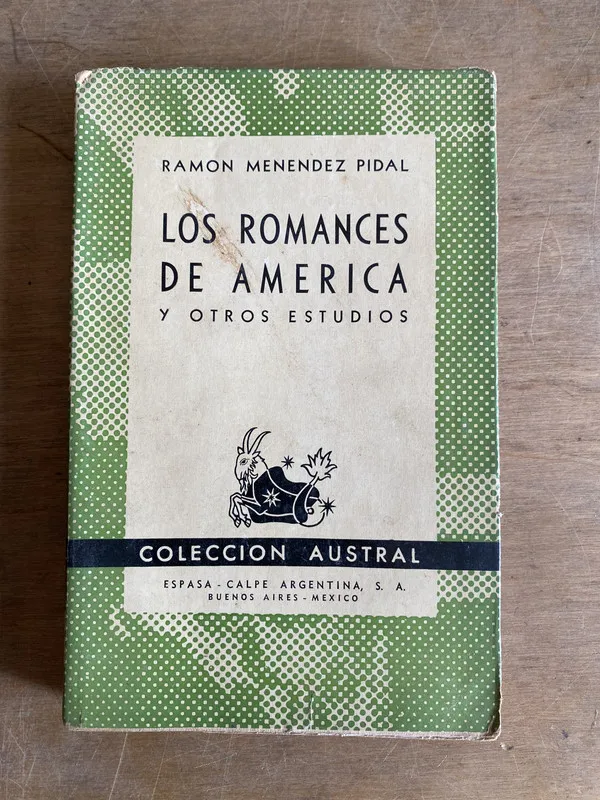 Tapa de Los romances de america - Menendez Pidal (2d7)