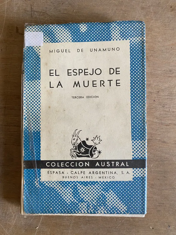 Tapa de El espejo de la muerto - De Unamuno (2d7)