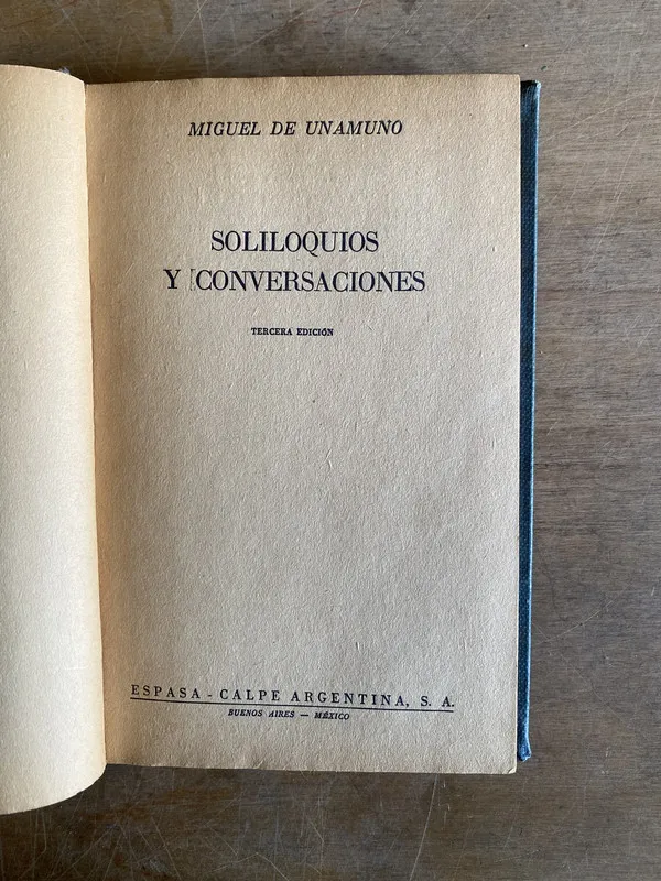 Soliloquios y conversaciones - De Unamuno (2d7)