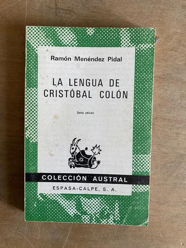 La lengua de Cristobal Colon - Menendez Pidal (2d7)