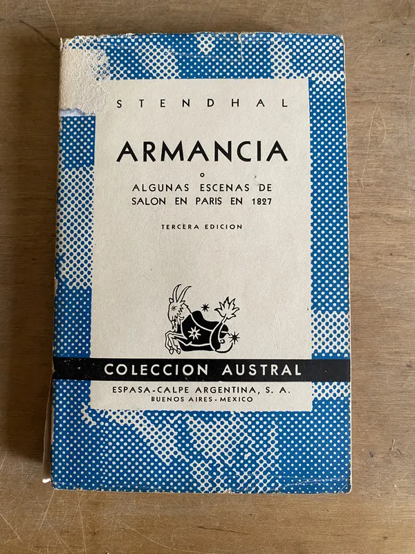 Tapa de Armancia - Stendhal (2d7)
