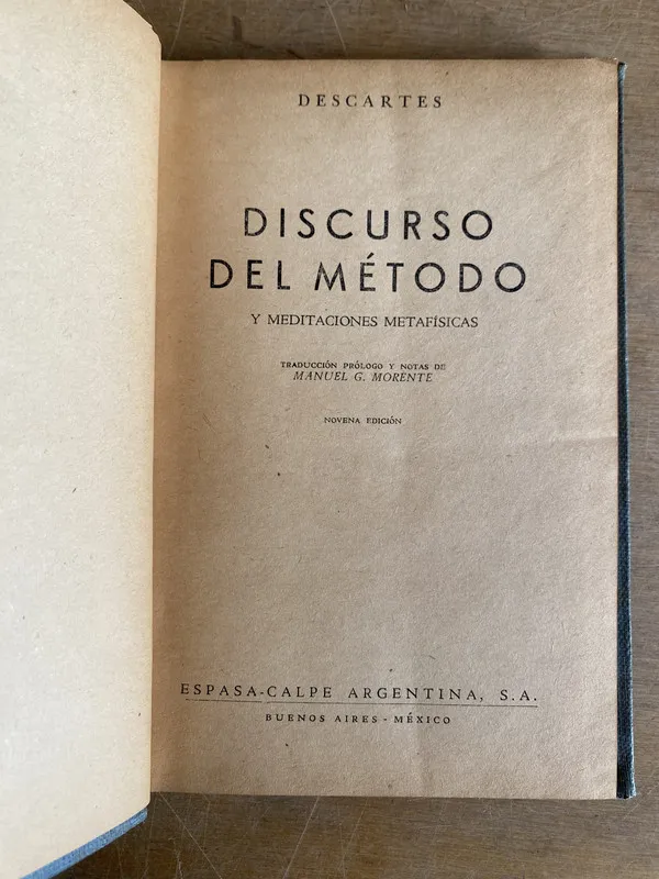 Discurso del metodo - Descartes (2d7)