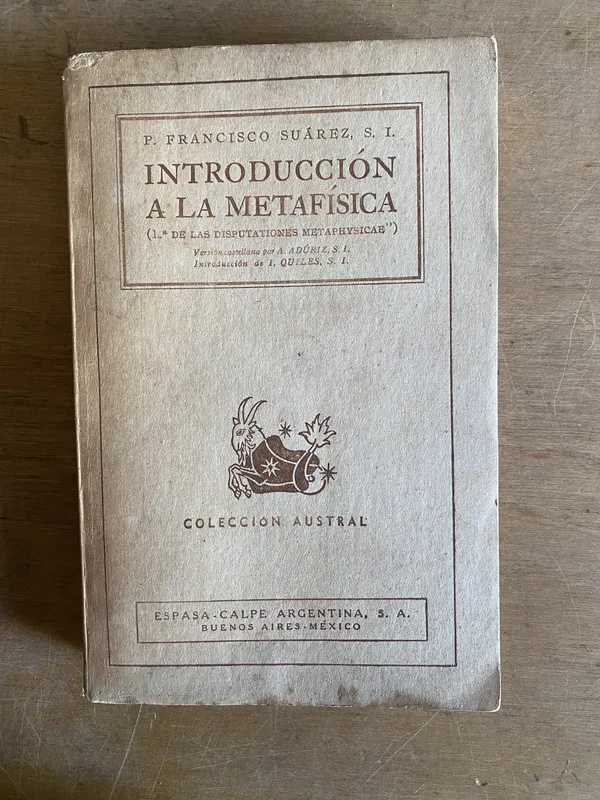 Introduccion a la metafisica - Suarez (2d7)