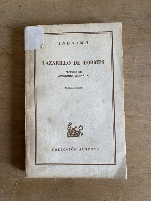 Tapa de Lazarillo de tormes - Anonimo (2d7)