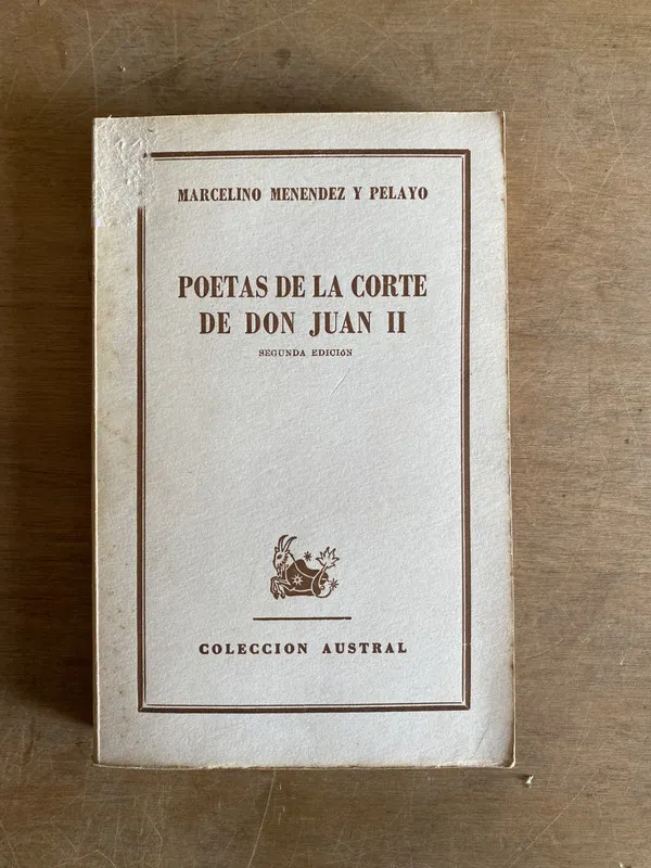 Poetas de la corte de Don Juan II - Menendez (2d7)